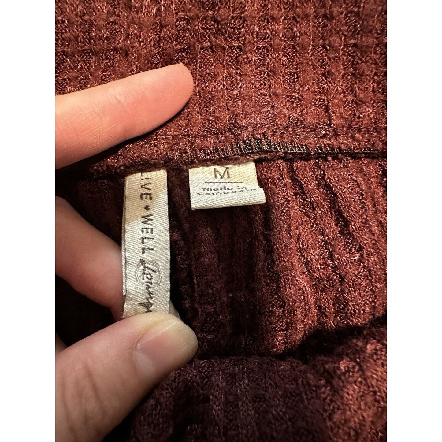 Live Well Lounge Maroon Shorts For Women