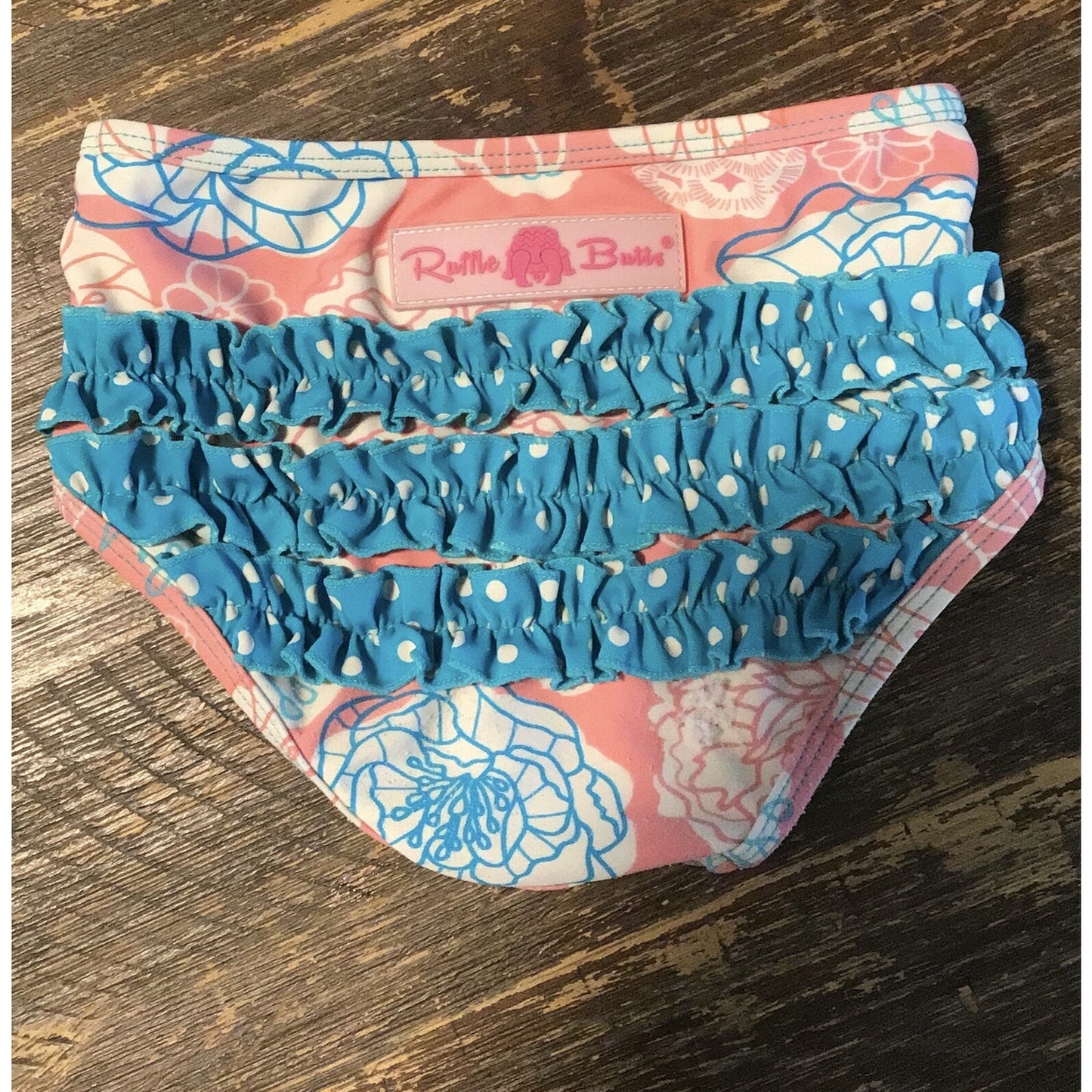 Ruffle Butts Long Sleeve Tankini Size 3T
