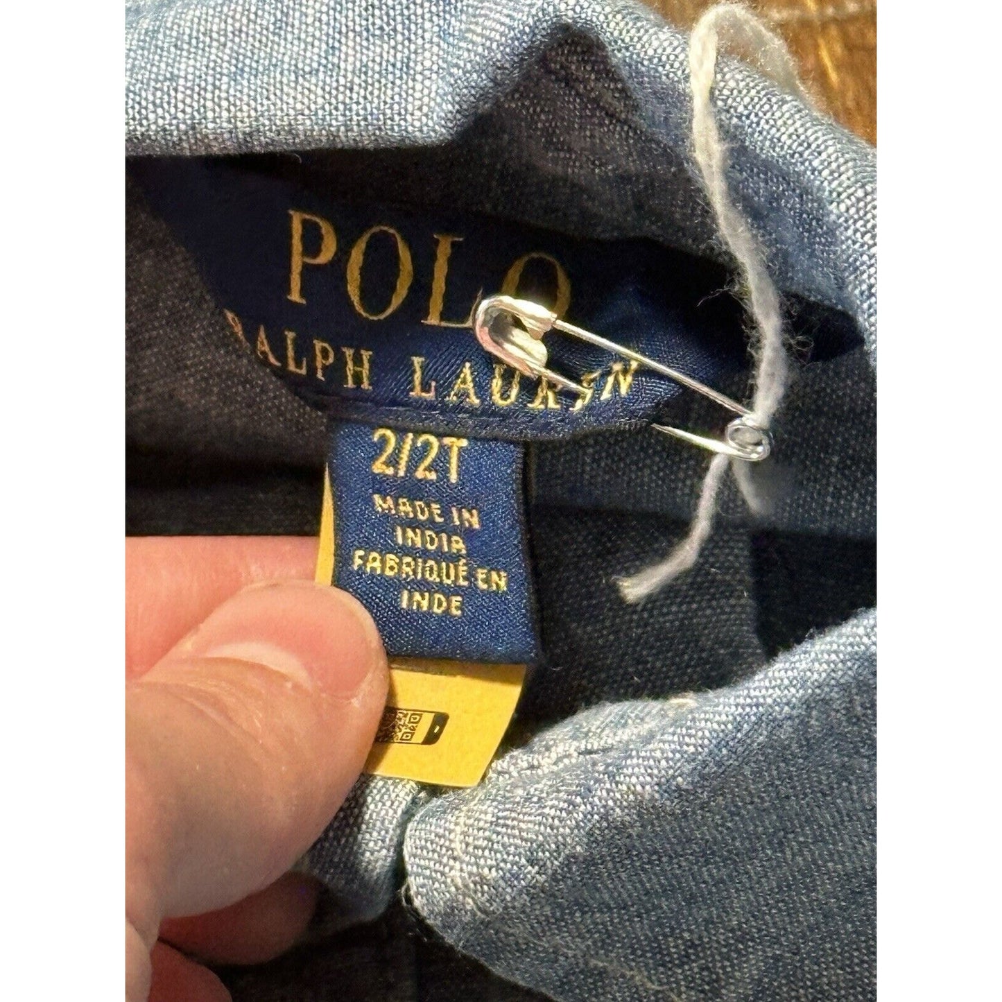Ralph Lauren Long Sleeve Denim Dress Size 2T