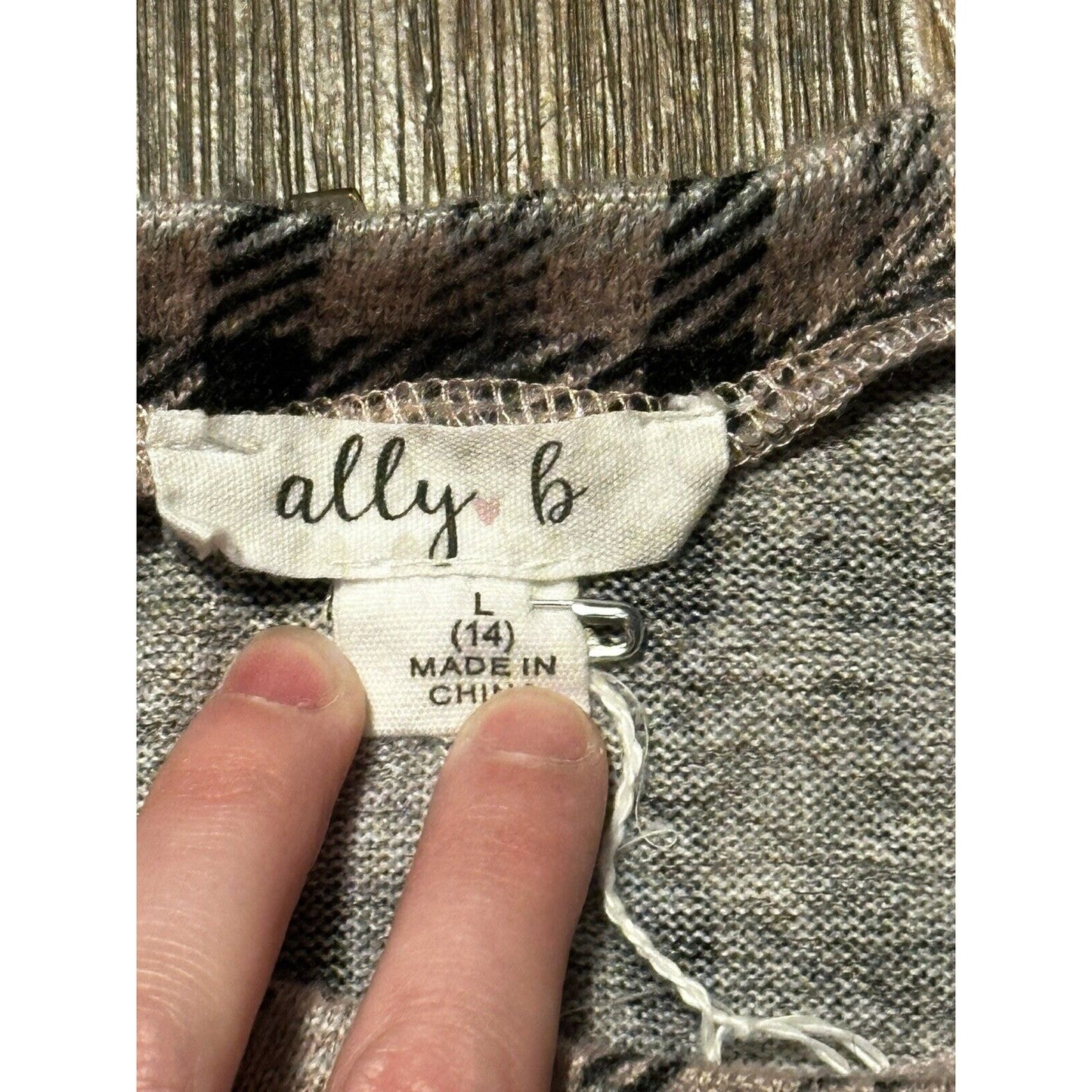Ally B Long Sleeve Dress Size 14