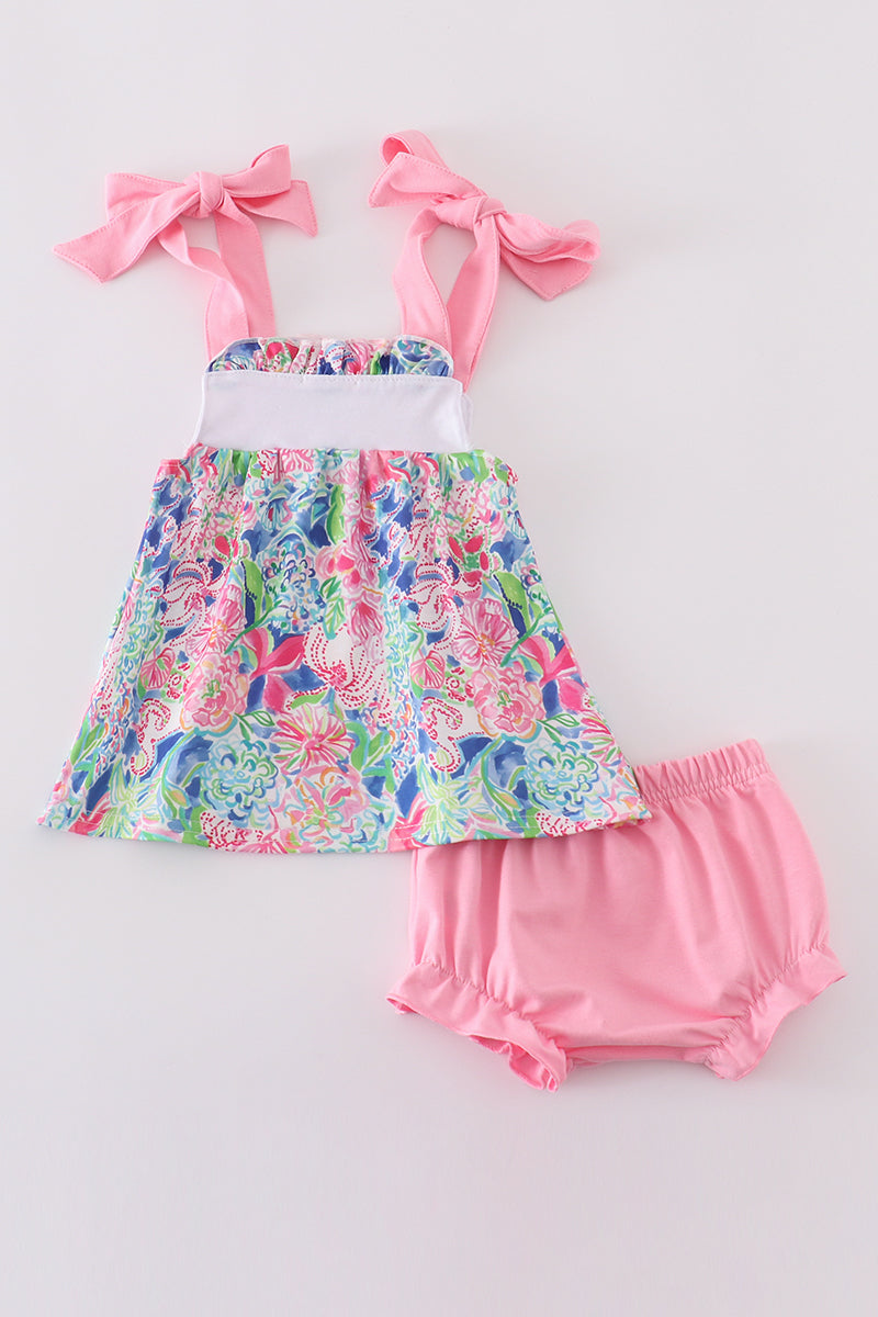 Blossom Love MAMA'S GIRL Embroidery Bloomer Set