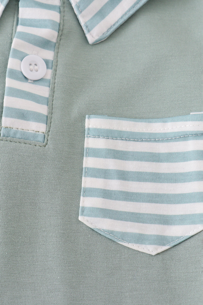 Sage Stripe Button Down Shirt