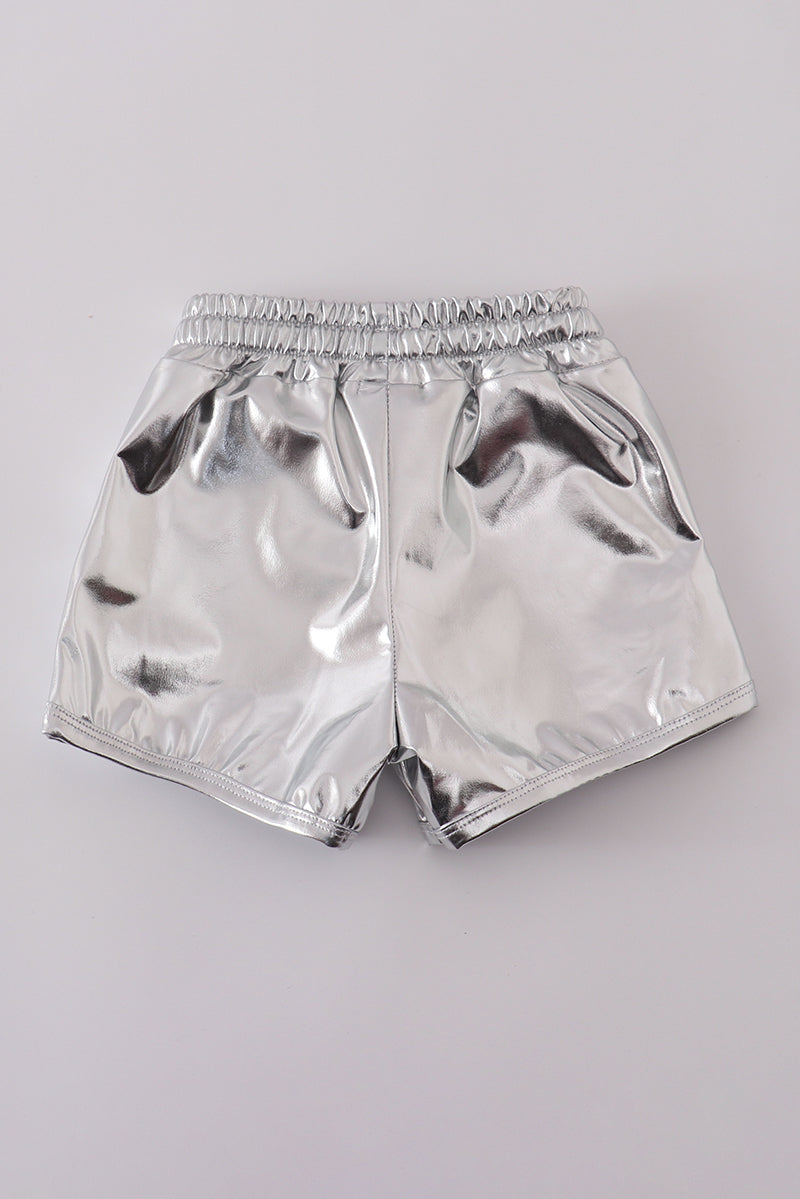 Silver Laser Shorts