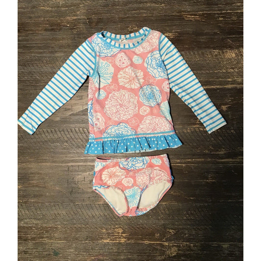 Ruffle Butts Long Sleeve Tankini Size 3T